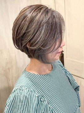 ヘアーリゾートガーデン 南林間店(Hair Resort Garden) ハイライト＋フェイスフレーミング/ミントベージュ