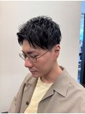 王道ツーブロックショート