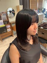 ヘアリゾート粋 トゥジュ 池袋東口店(tujuh)&nbsp;ミディアム/レイヤー/カール/透明感ブラウン