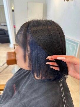 ヘアーサロン リアン 熊谷2号店(hair salon Rien) ブルーインナーカラー♪♪