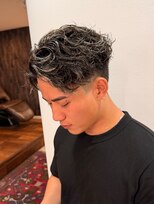 メゾンフォーメン 心斎橋店(Maison for men) ハイライトカラー ラルフサーフ テーパーフェード