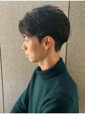 MEN’S/リバースセンターパート/ニュアンスパーマ/新宿