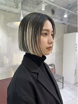 アルテフィーチェ 梅田(artefice) フェイスフレーミングミニウルフデジタルパーマ天使の羽バング