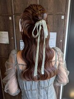 ヘアリゾート粋 ウナム 新宿東口店(enam)&nbsp;ヘアセット/カチモリヘア/ハーフアップアレンジ/お呼ばれヘア