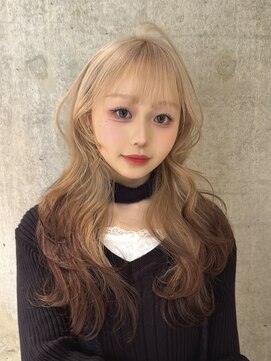 モニカ 栄店(MONIQA) ミルクティーベージュ×ブラウン