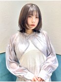 レイヤーボブ/ミルクティーベージュ/髪質改善/顔周り/立川