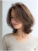 白髪ぼかし脱白髪染め似合わせショートボブ40代50代60代