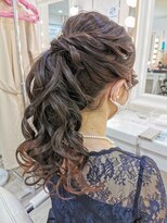 ヘアメイクアンドフォトスタジオ ベストシーン 有楽町 東京交通会館 ポニーテイル