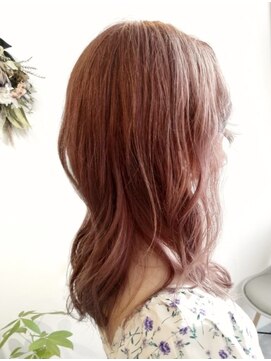 カップオブティー(Cup of Tea) ピンクベージュゆるふわミディ