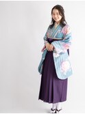 卒業式袴の着付け＆大人気の編みおろしハーフアップヘアアレンジ