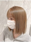 店長今里☆ブリーチ1回でベージュ☆