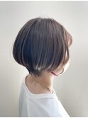 ショート/ショートボブ/ベージュ/透明感