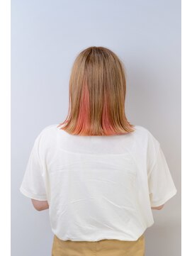 フィッツコア(FITS CORE) ツートーンカラーでピンクとミルクティー