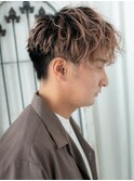 外国人風グラデーションツイスパでエアー感マッシュd名護大東