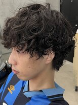 フイ 代々木(Hui)&nbsp;メンズ/アップバング/ツーブロックマッシュ/束感ショート波巻き