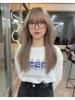 ラ キング(LA KING) 2回ブリーチのミルクグレーベージュ