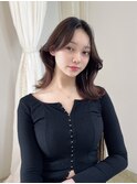 色気漂う大人韓国ヘア