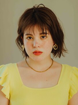 サロン ド ウィズ 西船橋店(Salon de With) ゆるふわボブ/オレンジブラウン◎30代40代50代