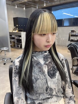 トゥイン 八王子(TWIN) バングカラーでイメチェン ワイドバング美髪カラー