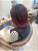 外ハネボブ グラデーションカラー チェリーピン【横浜】k
