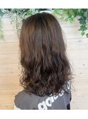 コテ巻き風パーマスタイル