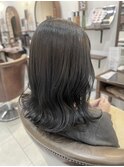 地毛風カラー!透明感ダークグレージュ