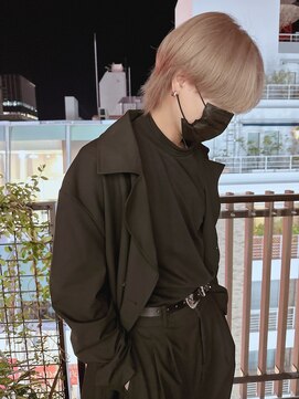 ジーナ 天神(Zina) センターパートウルフ/milk tea beige