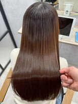 ハーシーバイアポロ 相模大野(HERSHE by apollo) x髪質改善/ホワイトグレージュ/レイヤーカット/チェリーブラウン