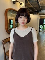ヒュージ 三軒茶屋(huge)&nbsp;ショートボブ/ニュアンスパーマ/顔周りカット/20代30代