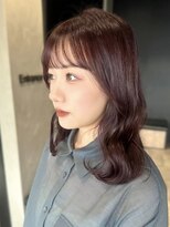 ガーデントウキョウ(GARDEN Tokyo)&nbsp;ミディアムヘア/前髪カット/ピンクブラウン