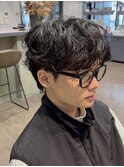 STYLE藤沢黒髪メンズカット40%シャドウパーマ