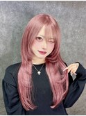【NAKAJI】あろまにゃんさんピンク×プルエクステ