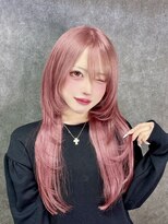 ルフレ 新宿本店2nd(Reflet) 【NAKAJI】あろまにゃんさんピンク×プルエクステ