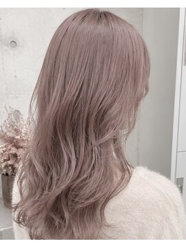 ヘアアンドメイク アース 入間店(HAIR&MAKE EARTH) くすみピンクベージュ