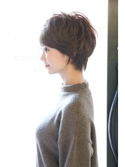 大人カワイイセシルヘアショートカット