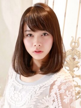 髪質改善と縮毛矯正の専門店 サンティエ(scintiller) 大人かわいいミディアムボブ 20代30代40代