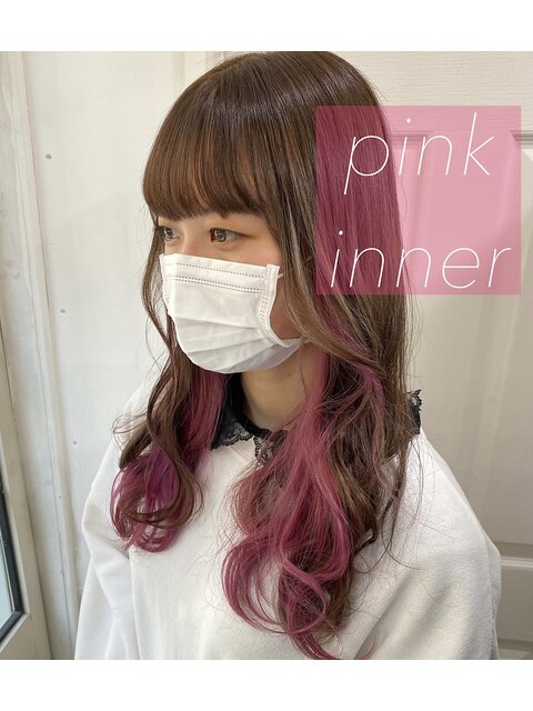【SENA】インナーピンク イヤリングカラー ピンクブラウン