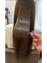 プシュケ(PSYCHE)&nbsp;赤み消しカラー髪質改善《酸性ストレート》×ナチュラルブラウン