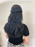 ねじって簡単♪ハーフアップアレンジ☆