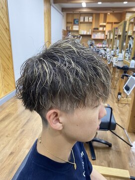 ルッカヘアガーデン バイ ラッシュゴールド(RUCCA HAIR GARDEN by LUSH GOLD) メッシュ×メンズカット