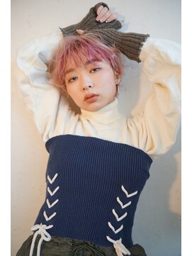 TJ天気予報 7mm 北名古屋店 ガーリーカラー×ボーイッシュウェーブショート