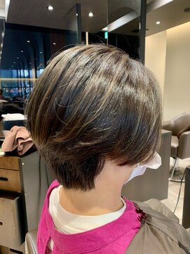 アイフィールアヴェダ 船堀店(i feel AVEDA) 【中村】モカベージュ+ハンサムショート