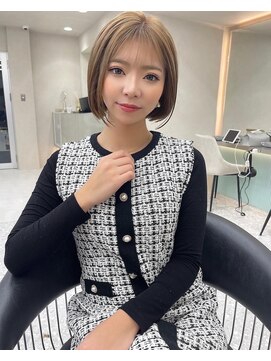 ロンド マーレ 天神大名店(Lond mare) 前髪カット 韓国ヘア 髪質改善 くびれ チョコレートブラウン