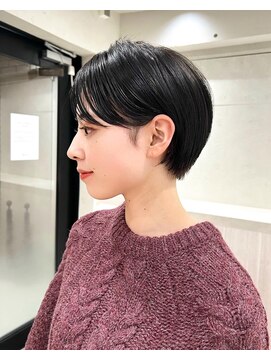 コール ネックス ザ サロン 表参道(COALL nex the salon) ダークアッシュ前髪あり大人ガーリークールショート