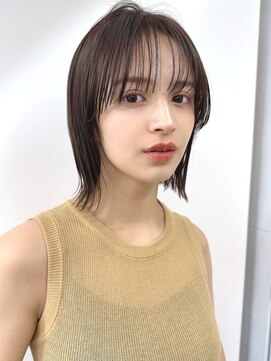 サンドシーン(sand scene) 20代30代40代丸みショートボブマッシュ前下がりレイヤー