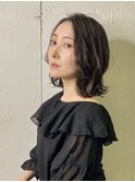 40代50代60代大人可愛い★小顔ボブ丸みショートウルフカット