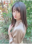 【ナチュラル縮毛矯正】【ブラウン】【ロング】【渋谷】