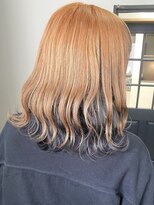 リルア 博多(LIRUA)&nbsp;オレンジベージュ×グレーインナーカラー