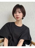 丸みショート/前髪シースルー/30代40代50代にオススメ◎