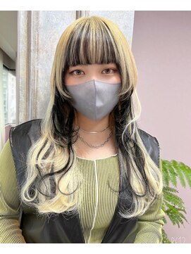 ガルボ ヘアー(garbo hair) #ハイトーン#デザインカラー#10代#20代#高知
